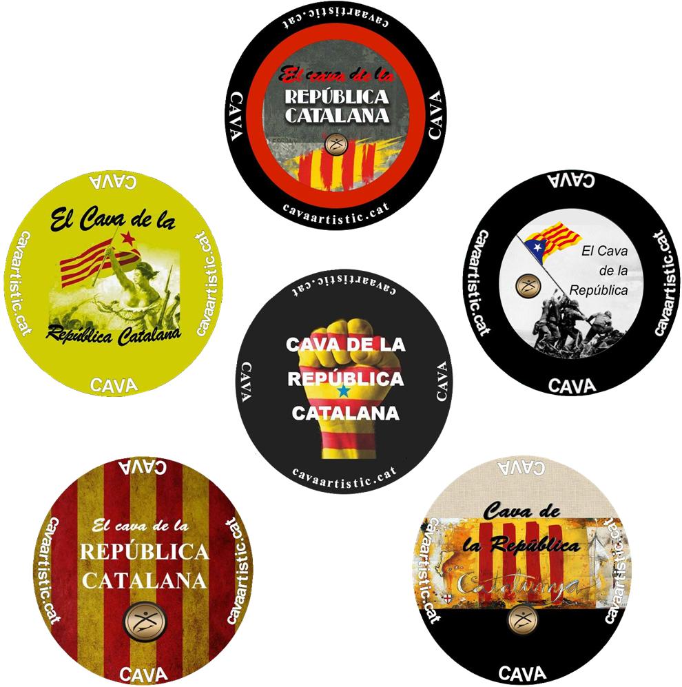 6 Plaques de Cava de Col·lecció de la República Catalana I