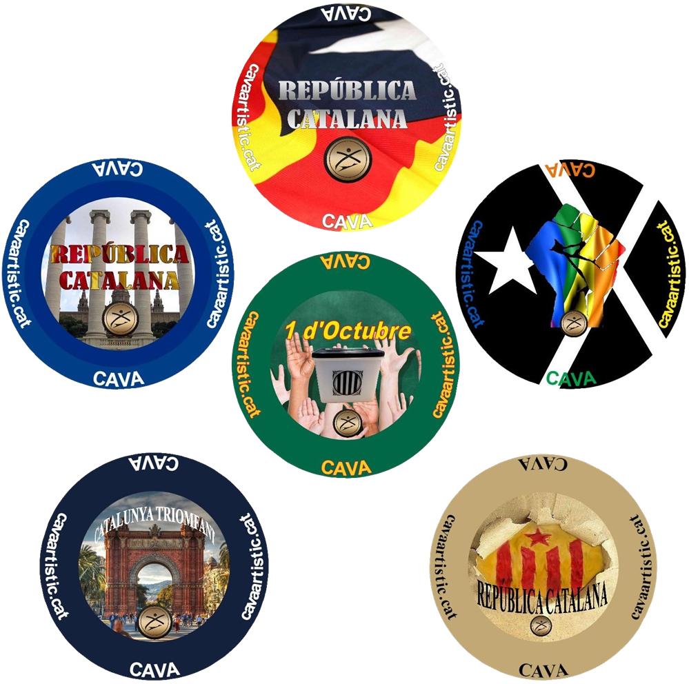 6 Plaques de Cava de Col·lecció de la República Catalana II