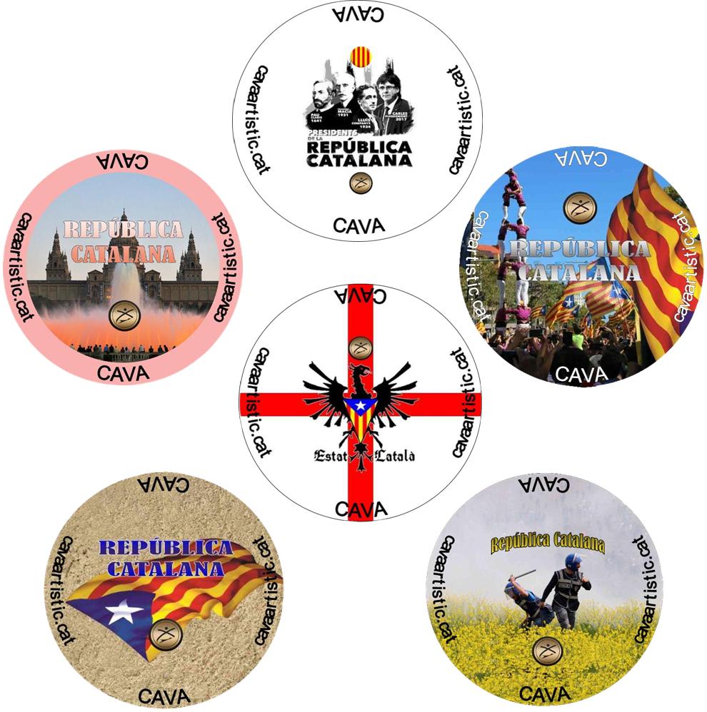 6 Plaques de Cava de Col·lecció de la República Catalana III