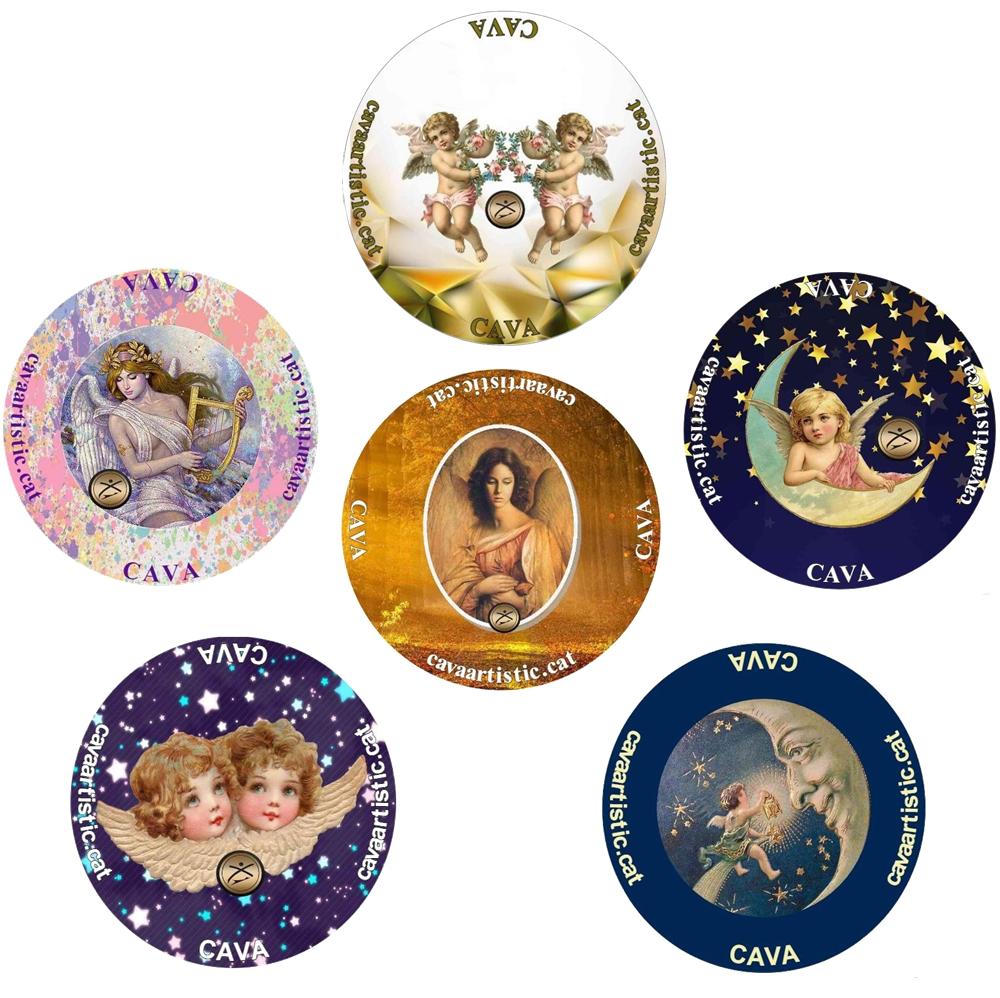 6 Plaques de Cava de Col·lecció de la Sèrie dels Àngels I