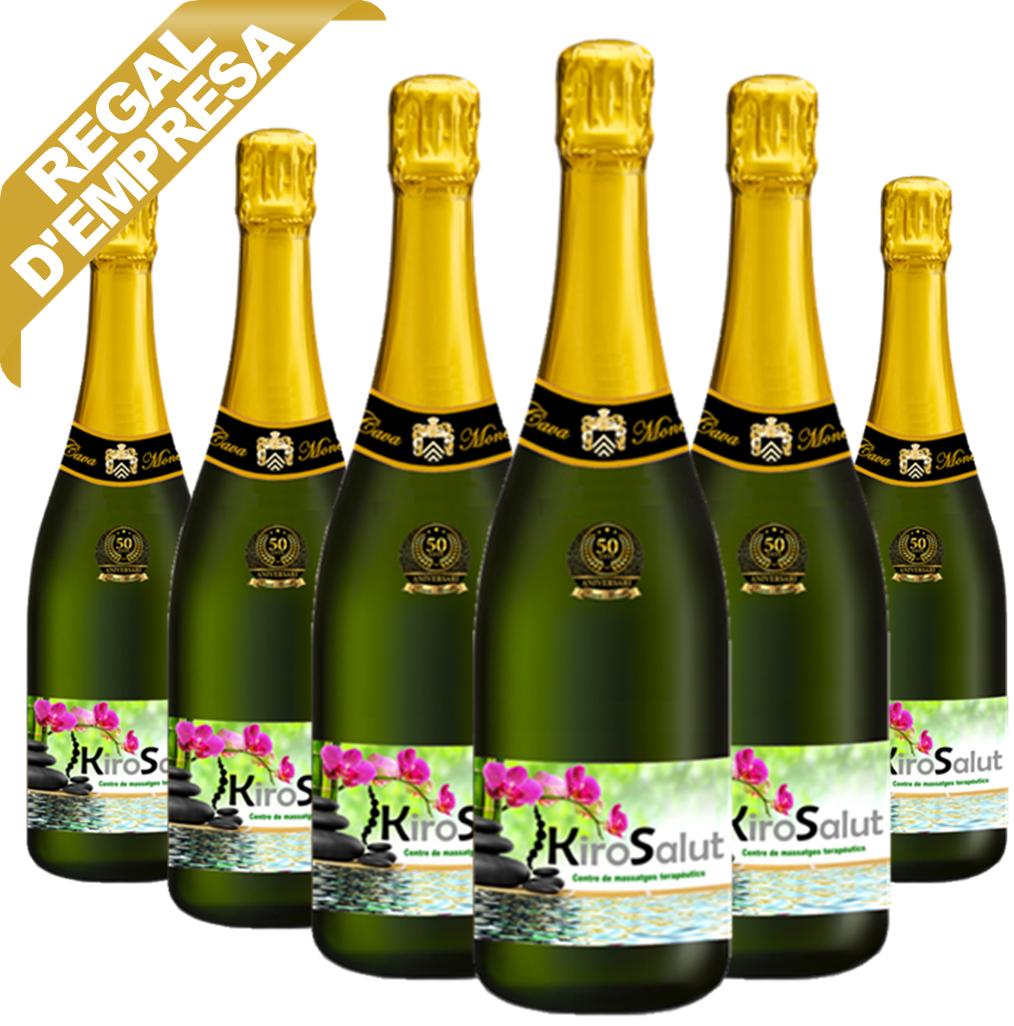 Cava d'Empresa amb el logo corporatiu - Caixa de 6 Ampolles - Imatge 2