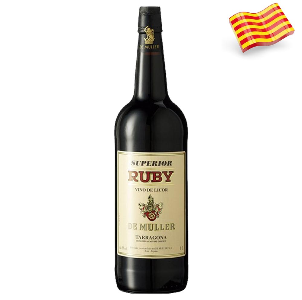 2796 - De Muller Superior Ruby 1 Litre 19º - 100 Cl.