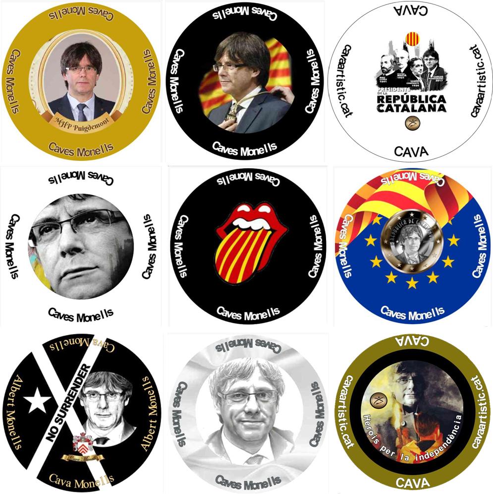 9 Plaques de Cava de Col·lecció del MHP Carles Puigdemont