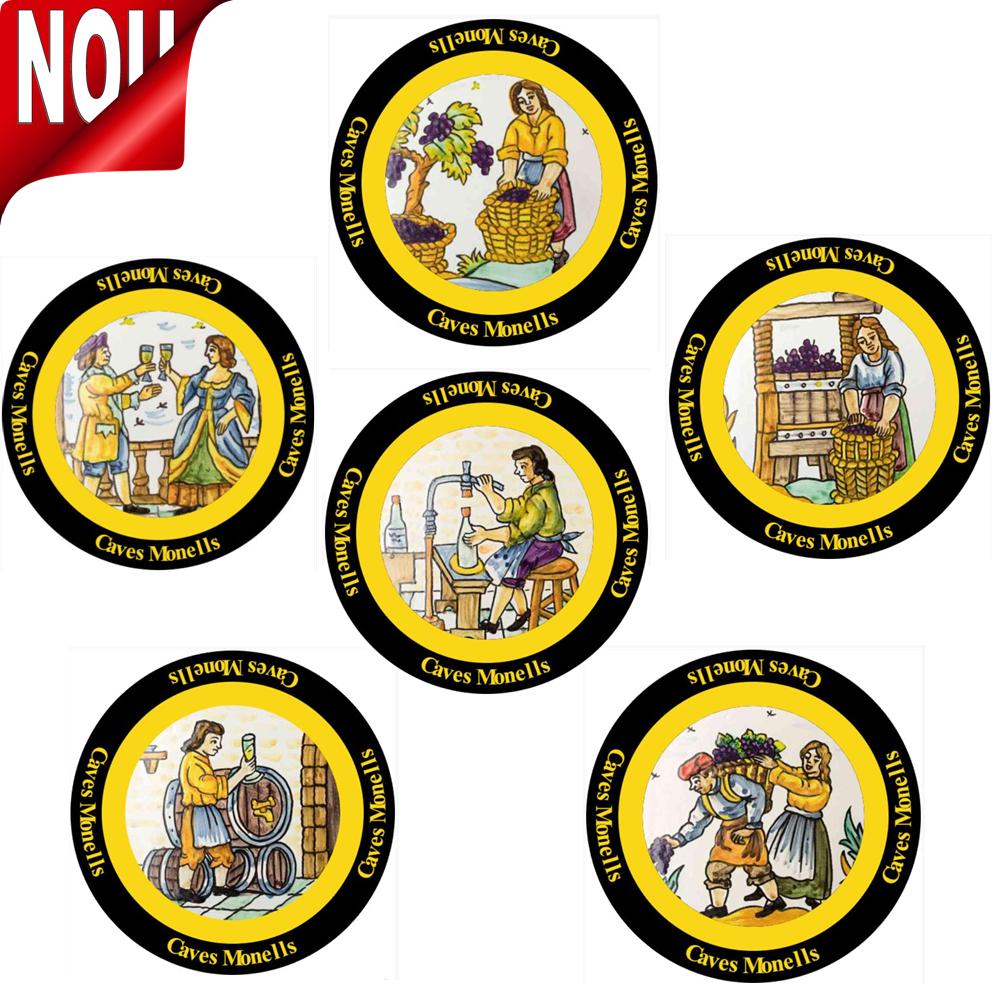 6 Plaques de Cava de Col.lecció dels Origens del Cava