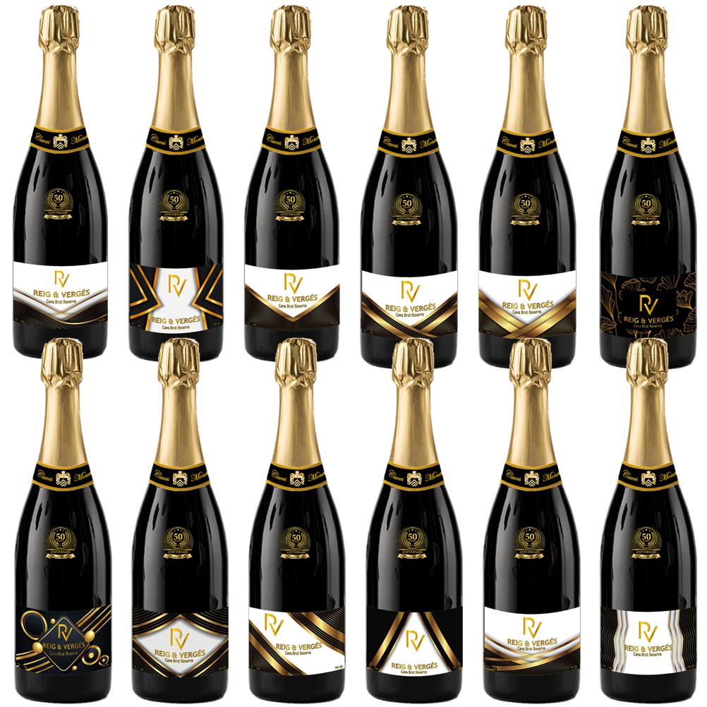 1903 - Sèrie Completa dels 12 Caves Brut Reserva Reig & Vergés
