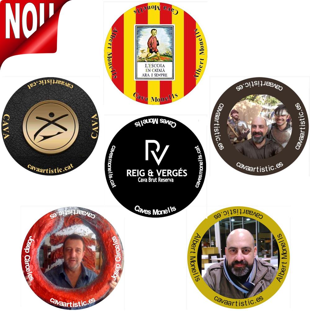 Assortiment de 6 Plaques de Cava Individuals