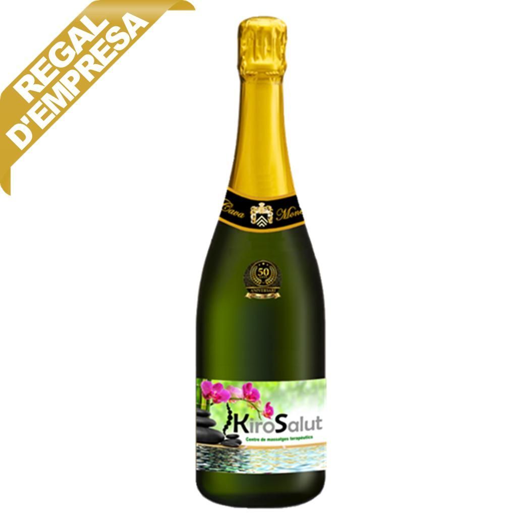 Cava d'Empresa amb el logo corporatiu - Bossa d'una Ampolla