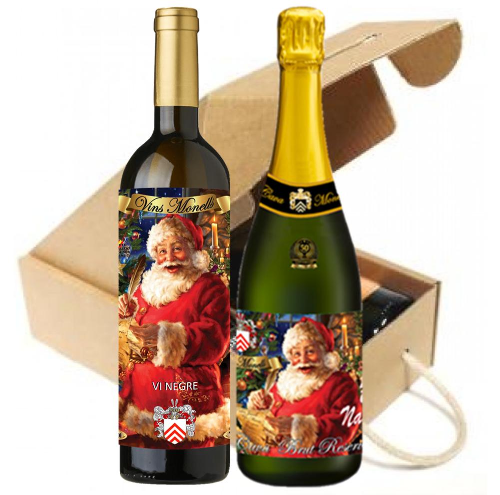 Lot de Nadal: Vi Negre + Cava Brut Reserva - Imatge 2