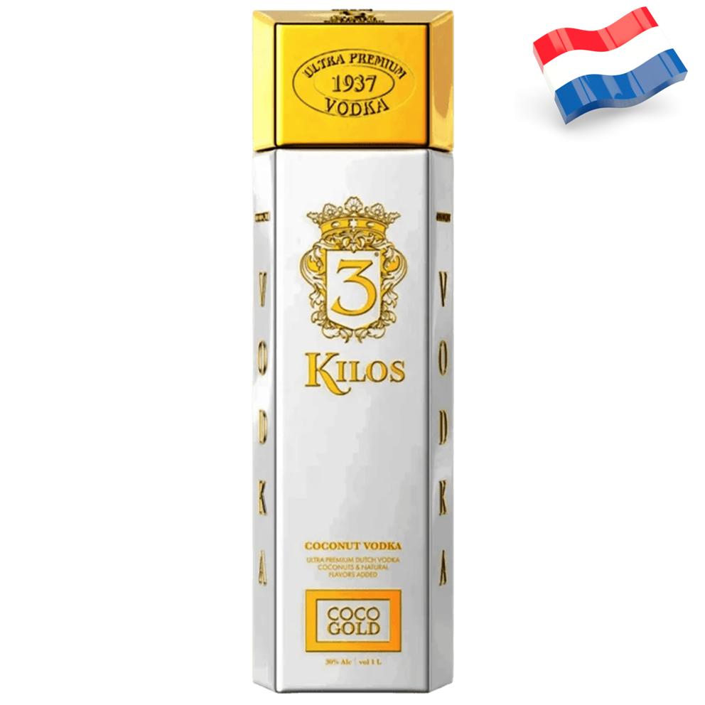 7153 - Vodka 3 Kilos Coconut Gold 999.9 de Holanda  30º - 100 Cl.