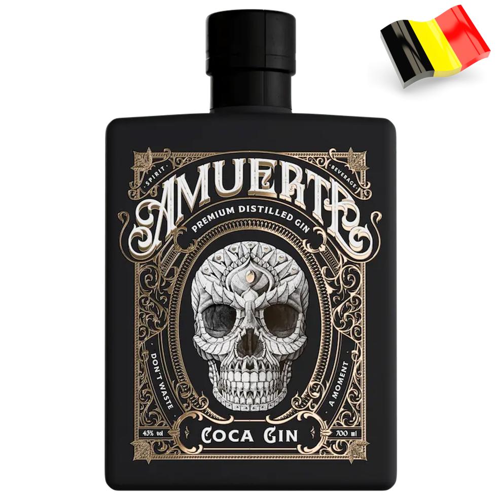 7013 - Ginebra de Bèlgica Amuerte Coca Gin Black Edition 43º - 70 Cl.