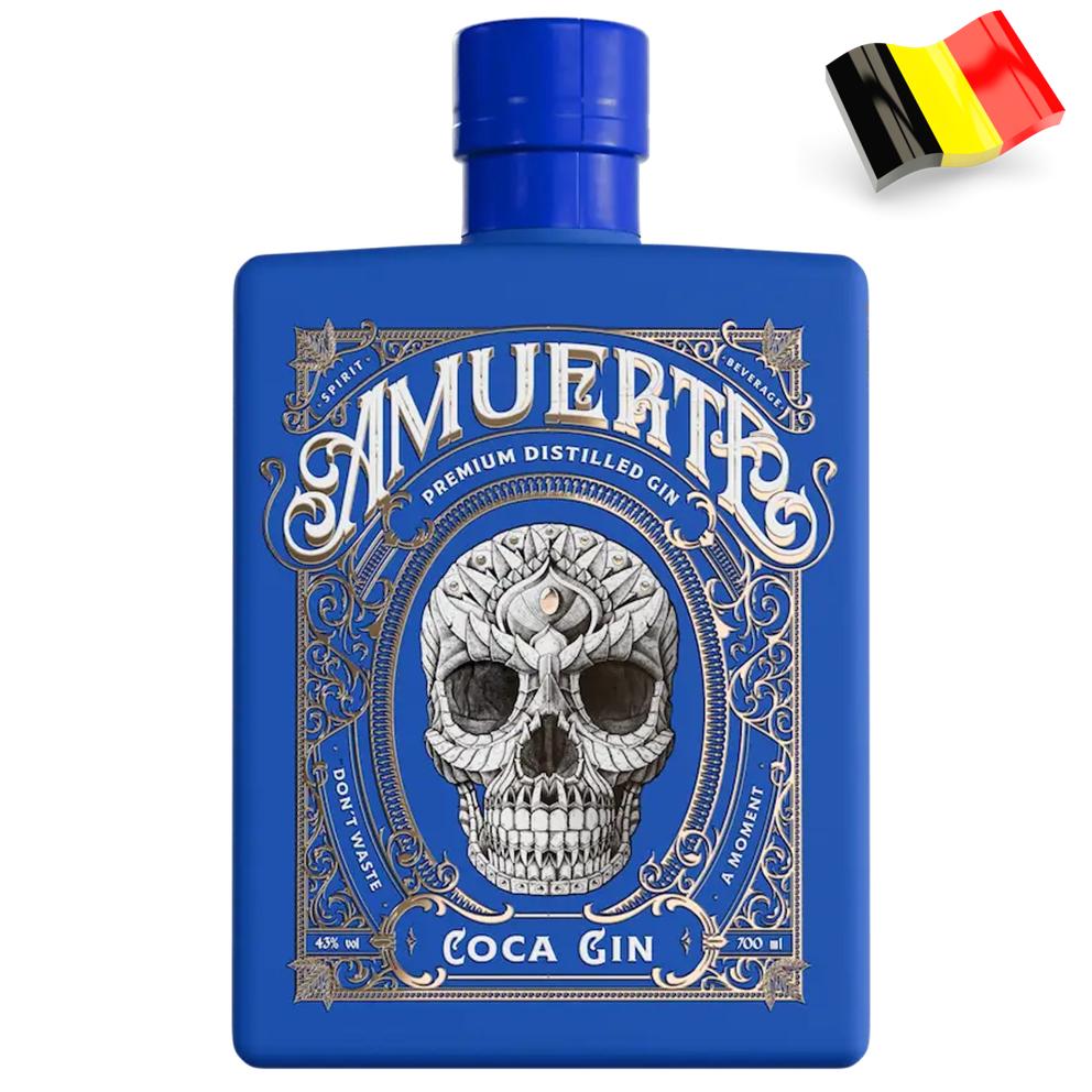 7014 - Ginebra de Bèlgica Amuerte Coca Gin Blue Edition 43º - 70 Cl.