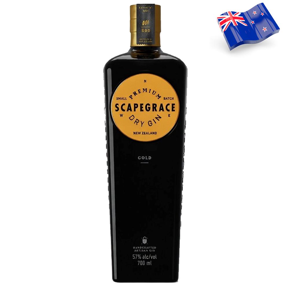 7022 - Ginebra de Nova Zelanda Scapegrace Dry Gin Gold 57º - 70 Cl.