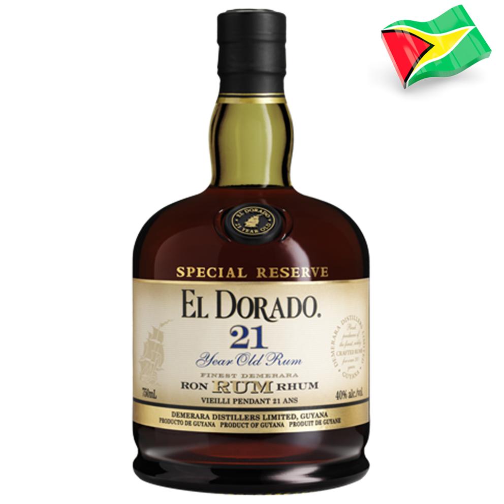 7115 - Rom de la Guyana El Dorado 21 Anys Special Reserve Rum 43º - 70 Cl.