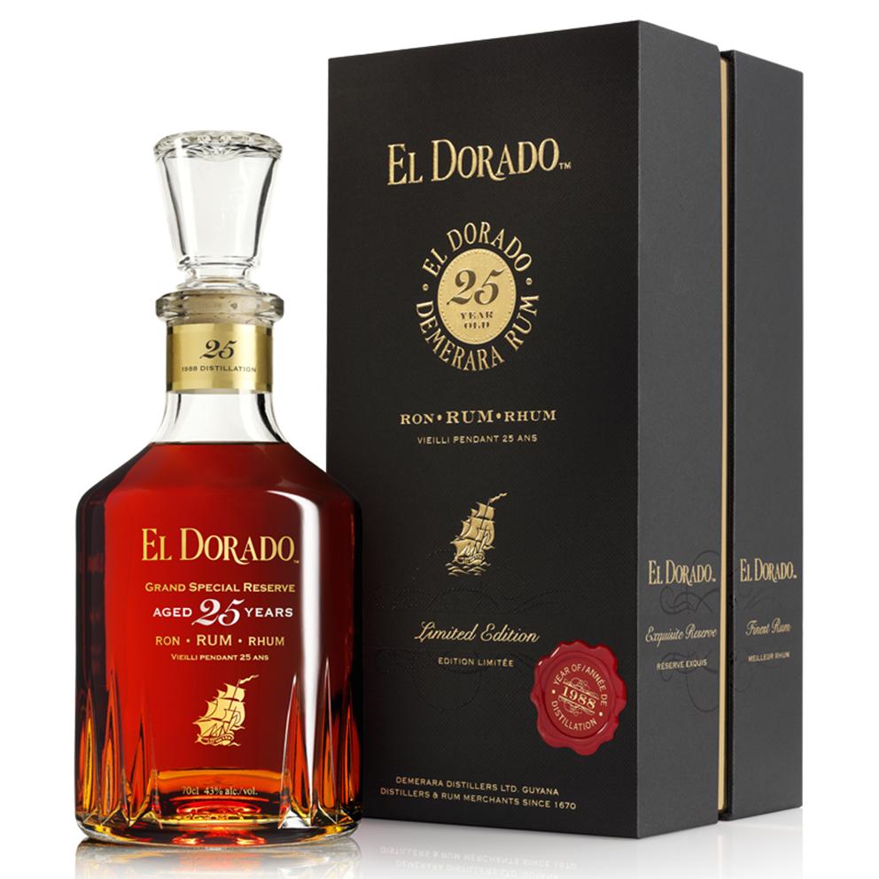 7119 - Rom de la Guyana El Dorado 25 Anys Special Reserve Rum 43º - 70 Cl. - Imatge 2