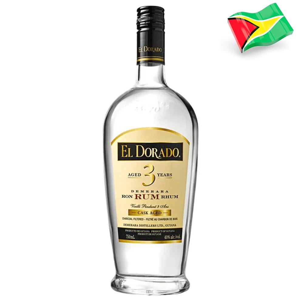 7110 - Rom de la Guyana El Dorado 3 anys Old Rum 40º - 70 Cl