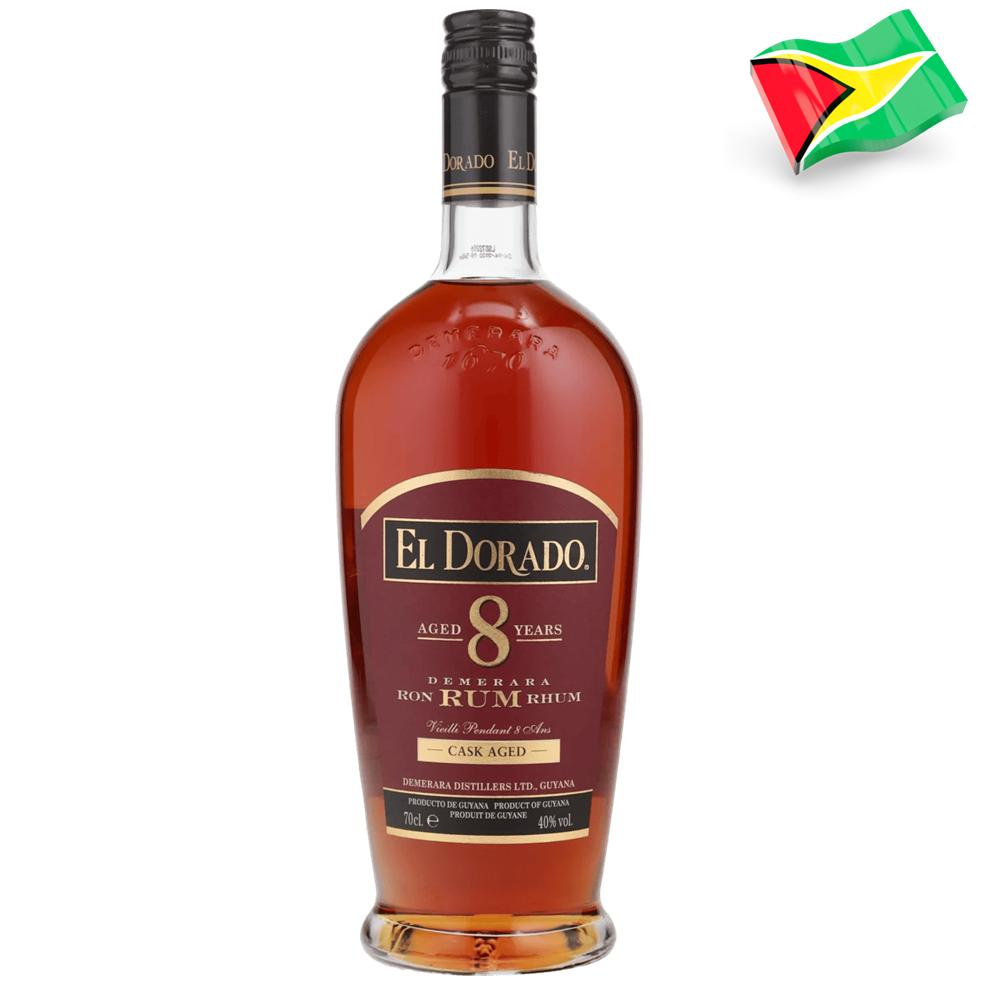 7112 - Rom de la Guyana El Dorado 8 anys Old Rum 40º - 70 Cl.
