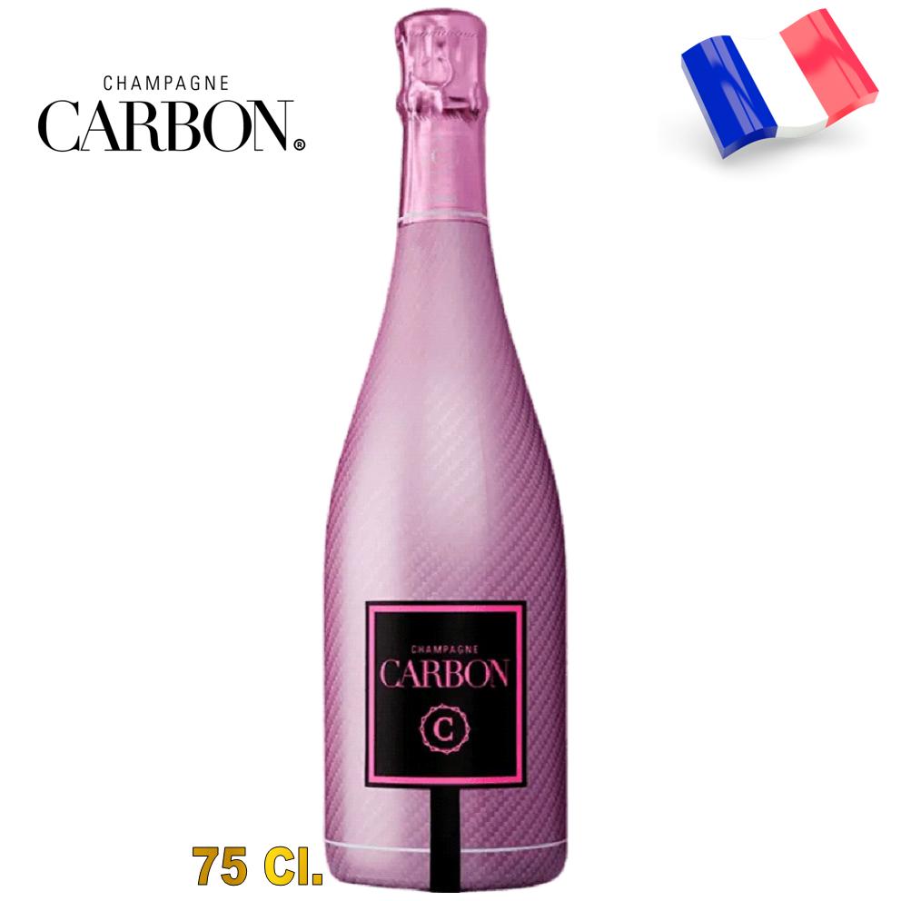 1405 - Carbon Champagne Sleeve Carbono Effect Luminous Rose de 75 Cl.