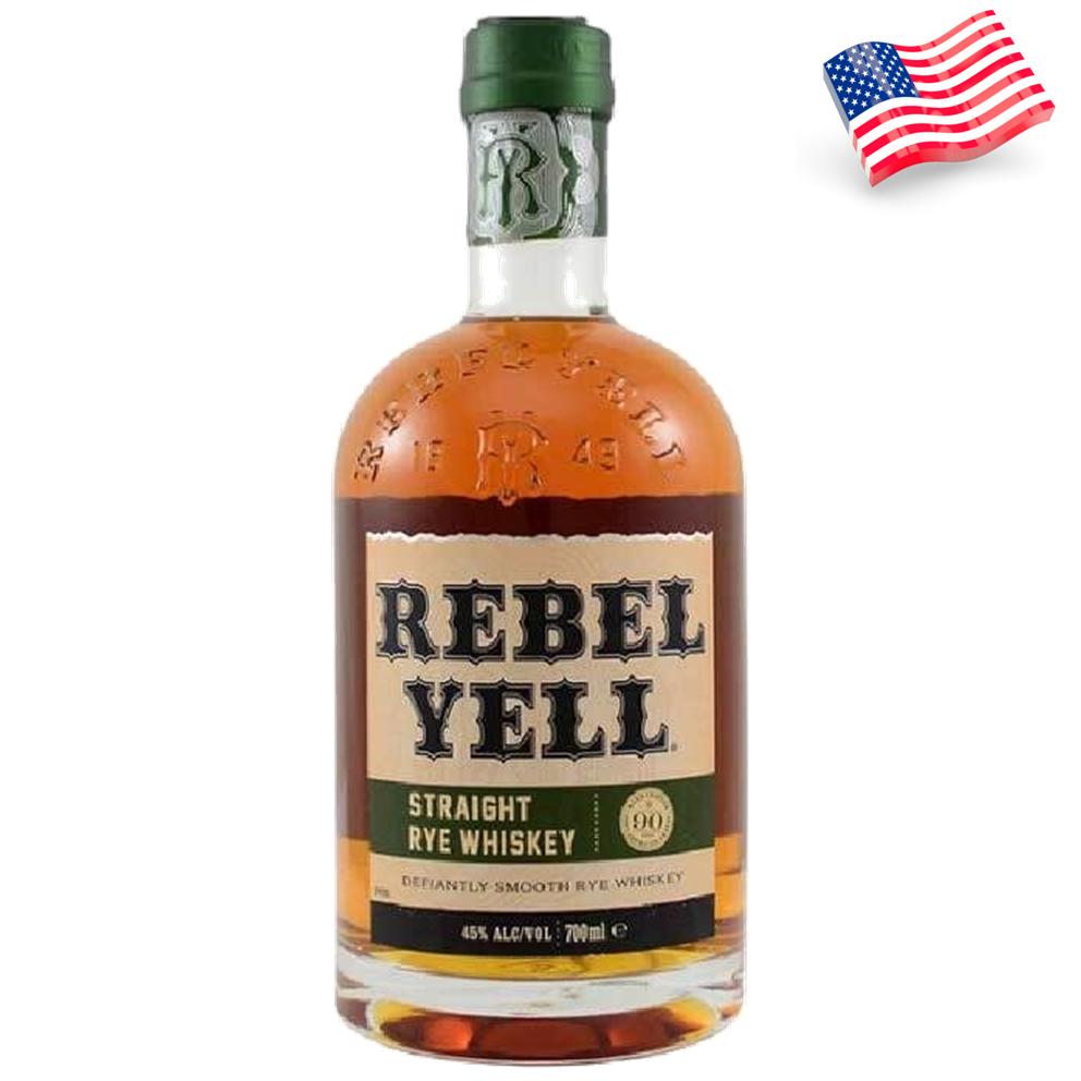7350 - Whisky Nordamericà Rebel Yell Straight Rye 45º - 70 Cl.