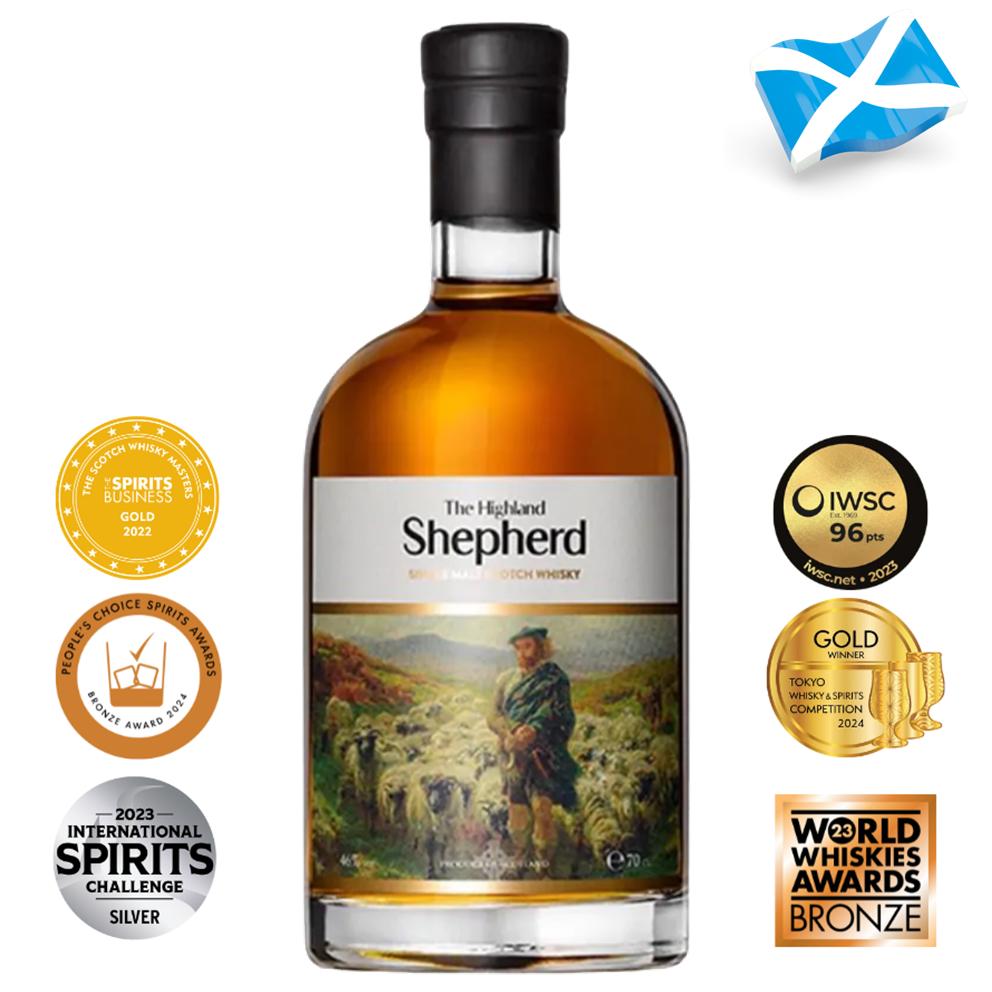 7318 - Whisky Escocès Shepherd Single Malt Higland 5 Years 40º - 70 Cl.