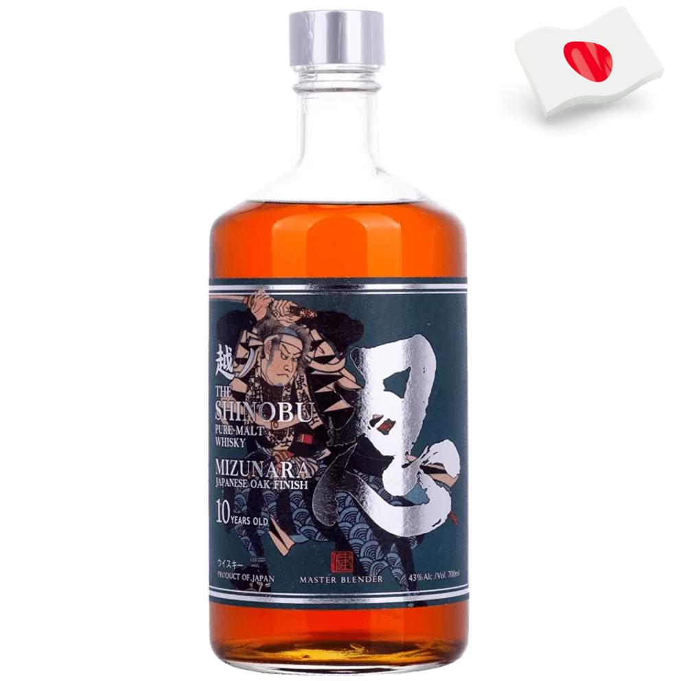 7226 - Whisky Japonès Shinobu 10 Years Old Pure Whisky Mizunara OAK Finish 43º - 70 Cl.