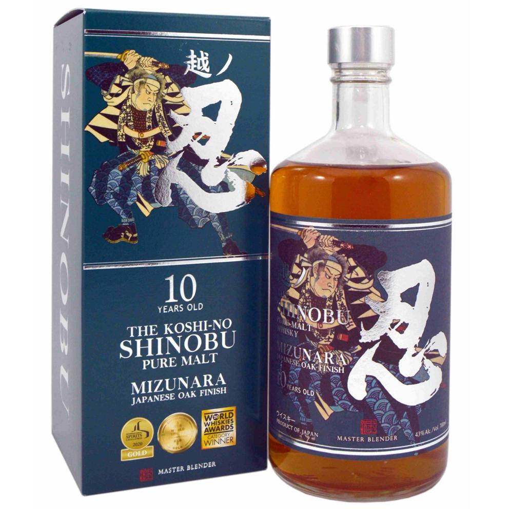 7226 - Whisky Japonès Shinobu 10 Years Old Pure Whisky Mizunara OAK Finish 43º - 70 Cl. - Imatge 2