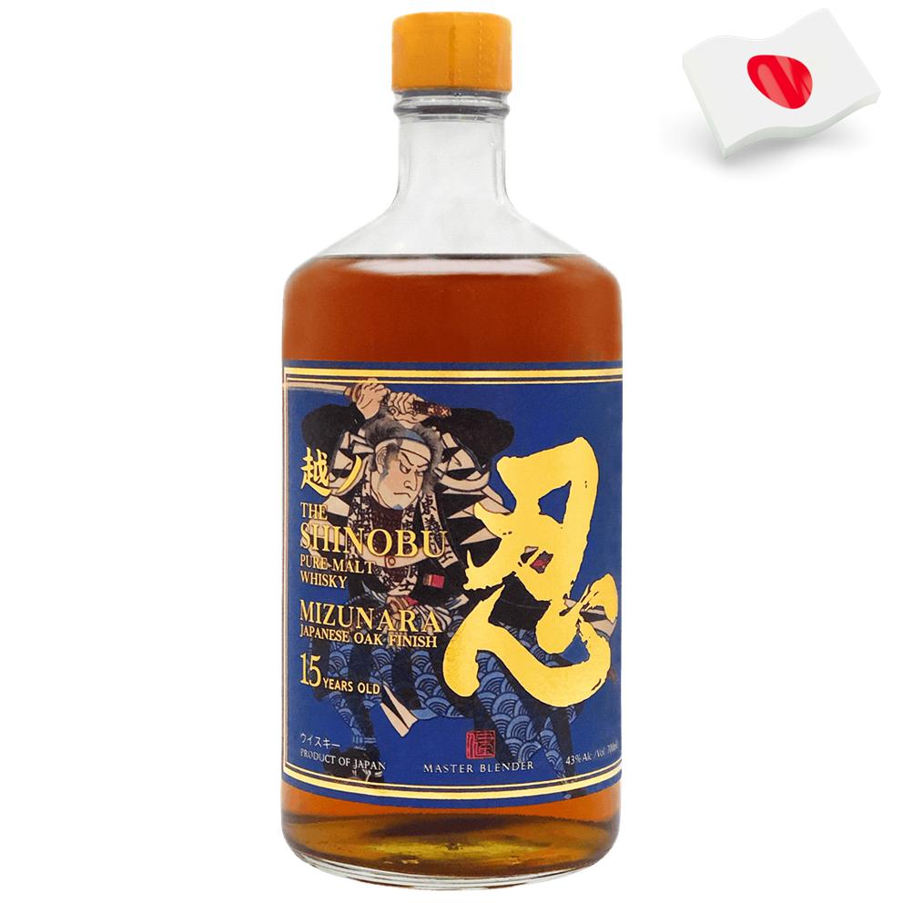 7227 - Whisky Japonès Shinobu 15 Years Old Pure Whisky Mizunara OAK Finish 43º - 70 Cl.