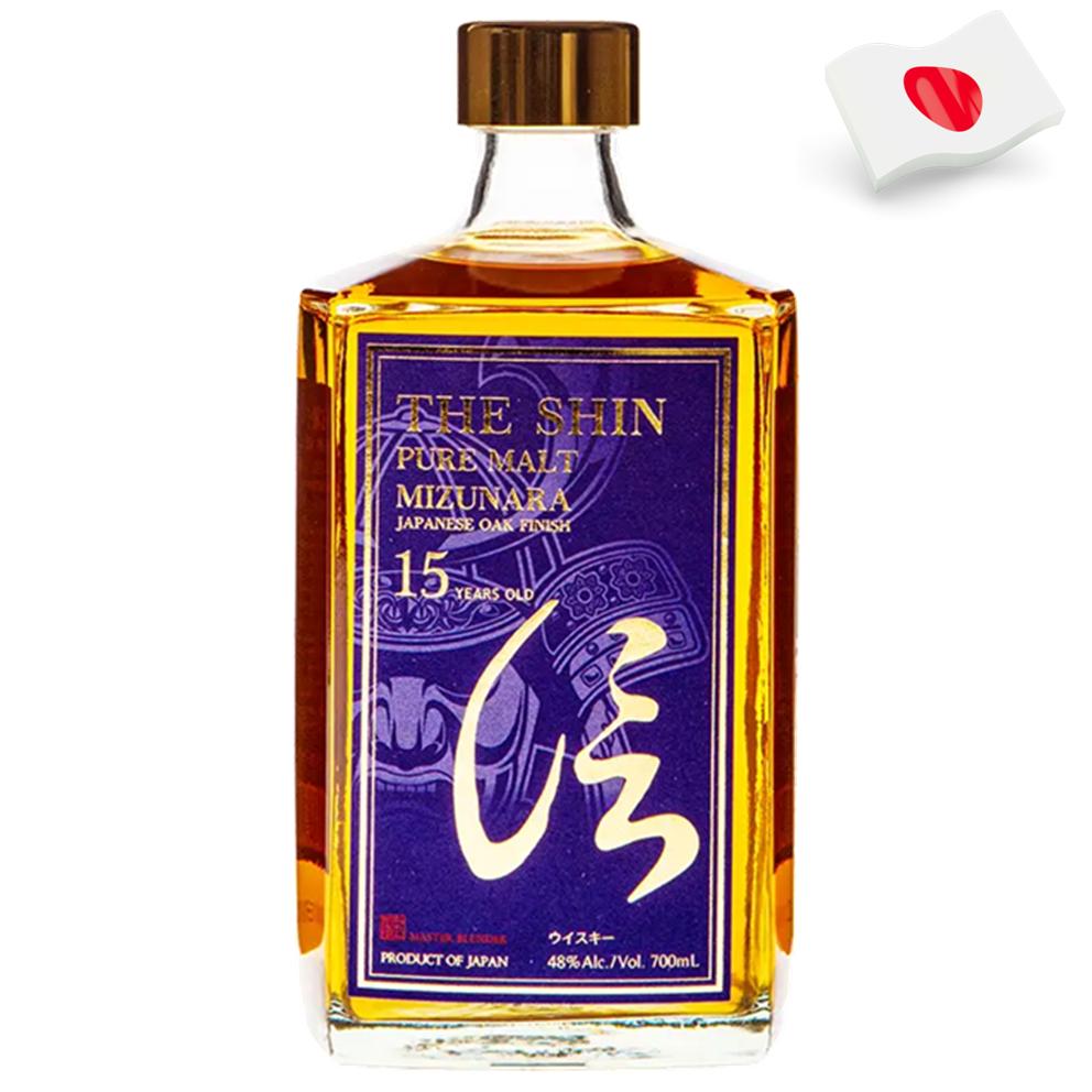 7233 - Whisky Japonès The Shin 15 Years Pure Malt Mizunara OAK Limited Edition 48º - 70 Cl.